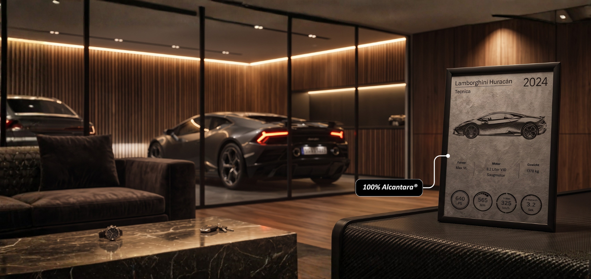 Dein Fahrzeug.
In Alcantara® verewigt.